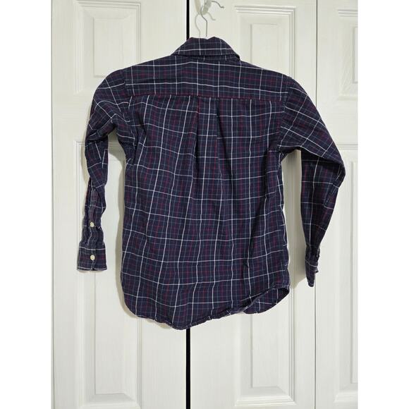 Ralph Lauren small (8) boys navy blue long sleeve button up shirt - Picture 5 of 7